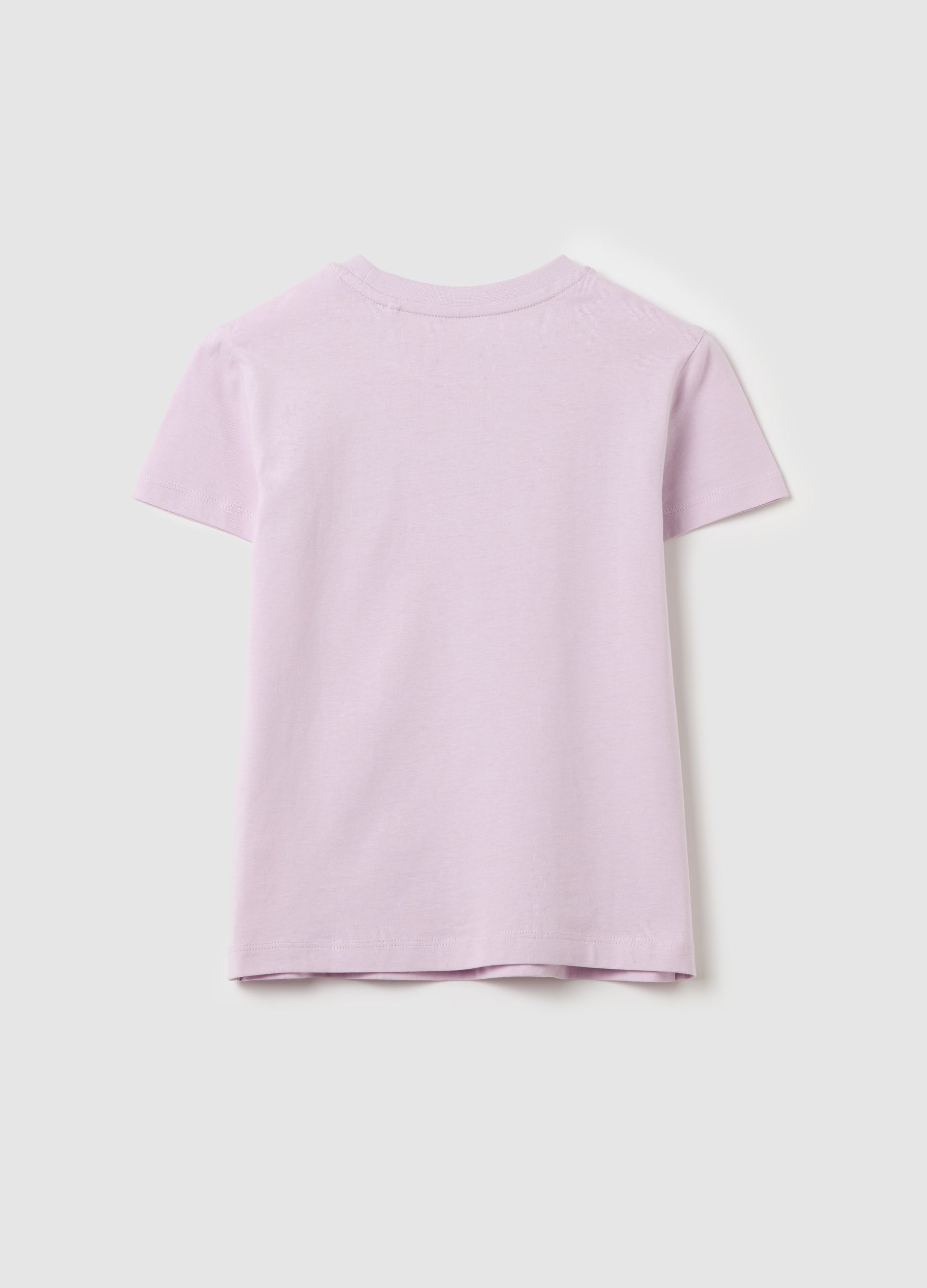 Ovs Cotton T-Shirt With ''Gorgeous'' Print