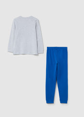 Ovs Cotton And Viscose Pyjamas With ''Going Fast To Sleep� Print