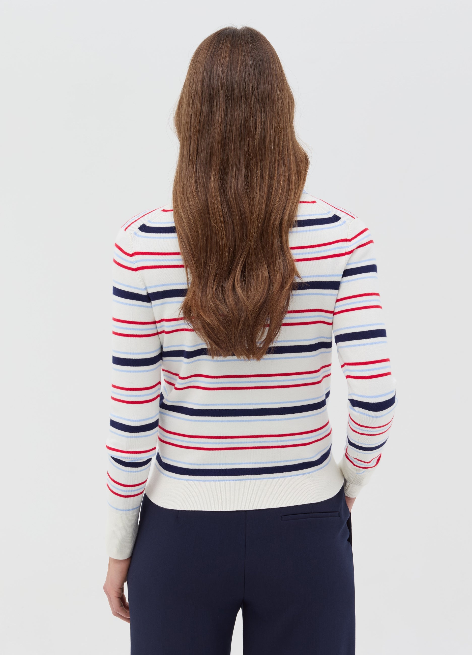 Ovs Long-Sleeved Top With Striped Pattern