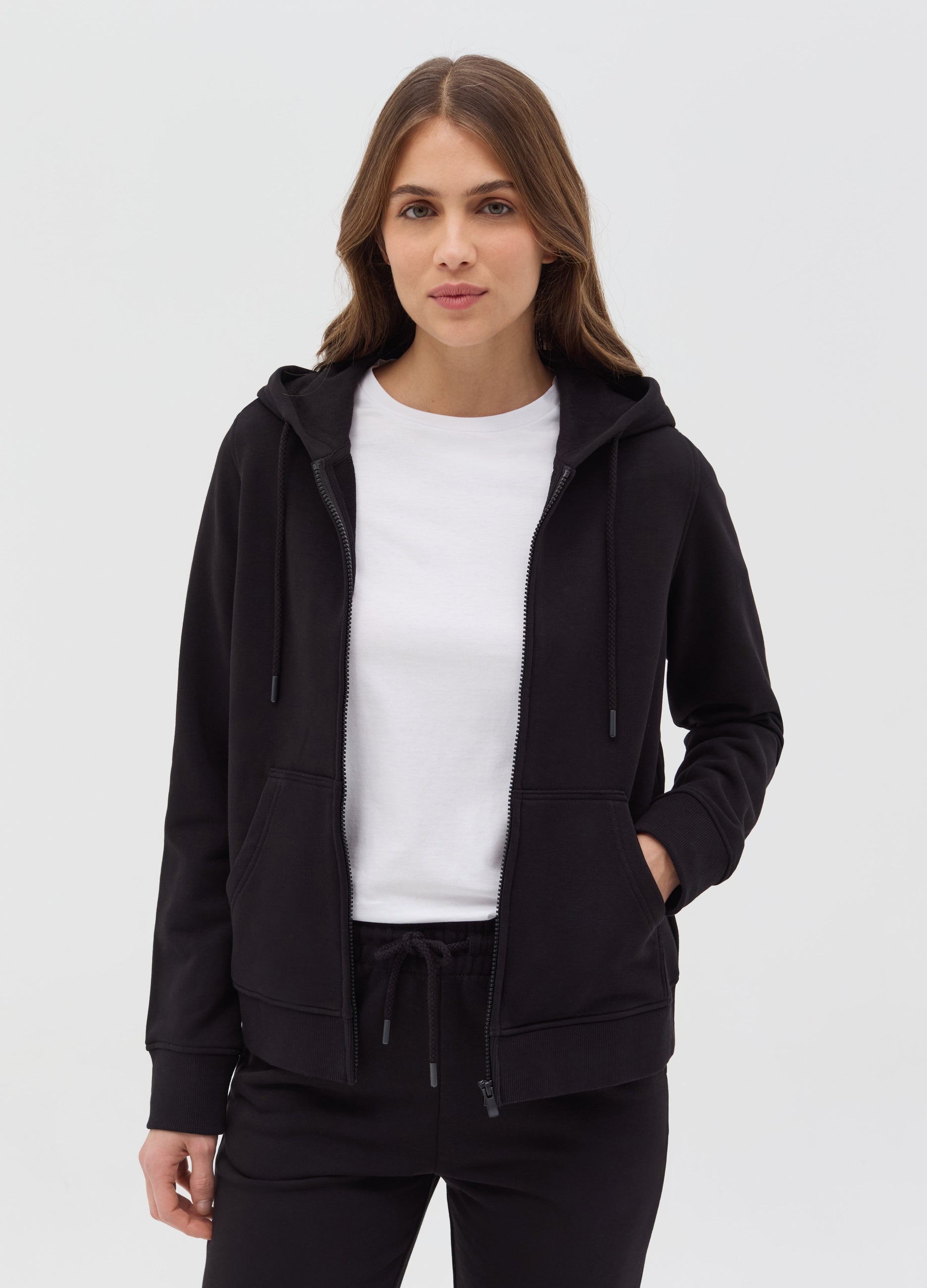 Ovs Essential Full-Zip Sweatshirt With Hood