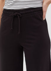 Wide-Leg Joggers In Fleece