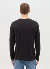 Ovs T-Shirt With Round Neck And Long Sleeves In Cotton