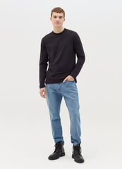 Ovs Long-Sleeved T-Shirt In Stretch Cotton