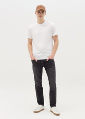 T-Shirt In Slub Cotton With Round Neck