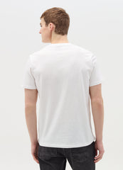 T-Shirt In Slub Cotton With Round Neck