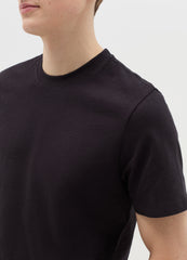 T-Shirt In Slub Cotton With Round Neck