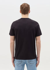 T-Shirt In Slub Cotton With Round Neck