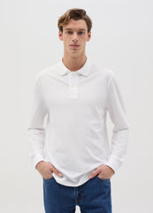 Ovs Long-Sleeved Polo Shirt In Organic Cotton