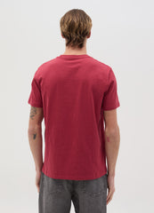 T-Shirt In Slub Cotton With Round Neck