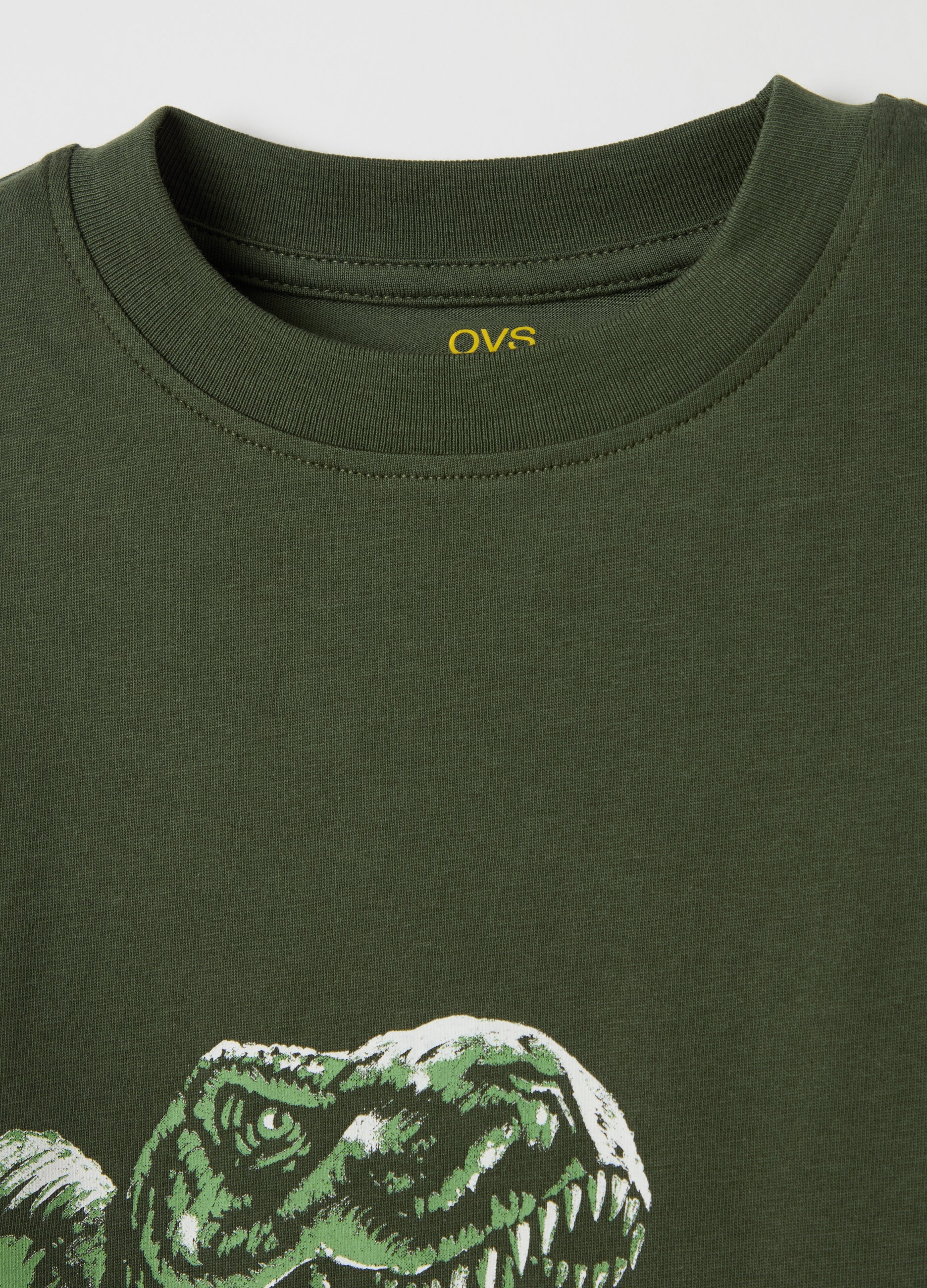 Ovs Cotton T-Shirt With Print