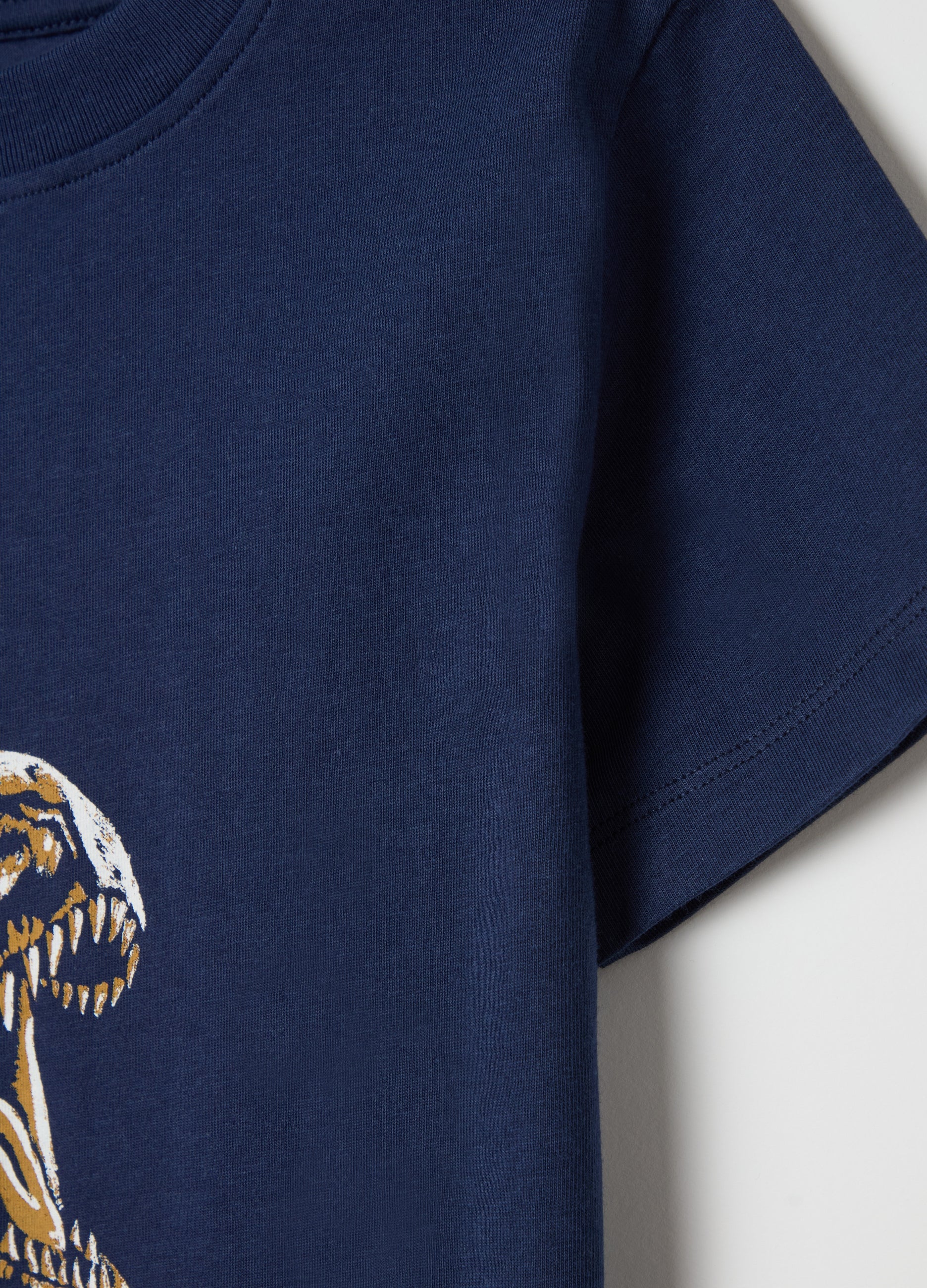 Ovs Cotton T-Shirt With Print