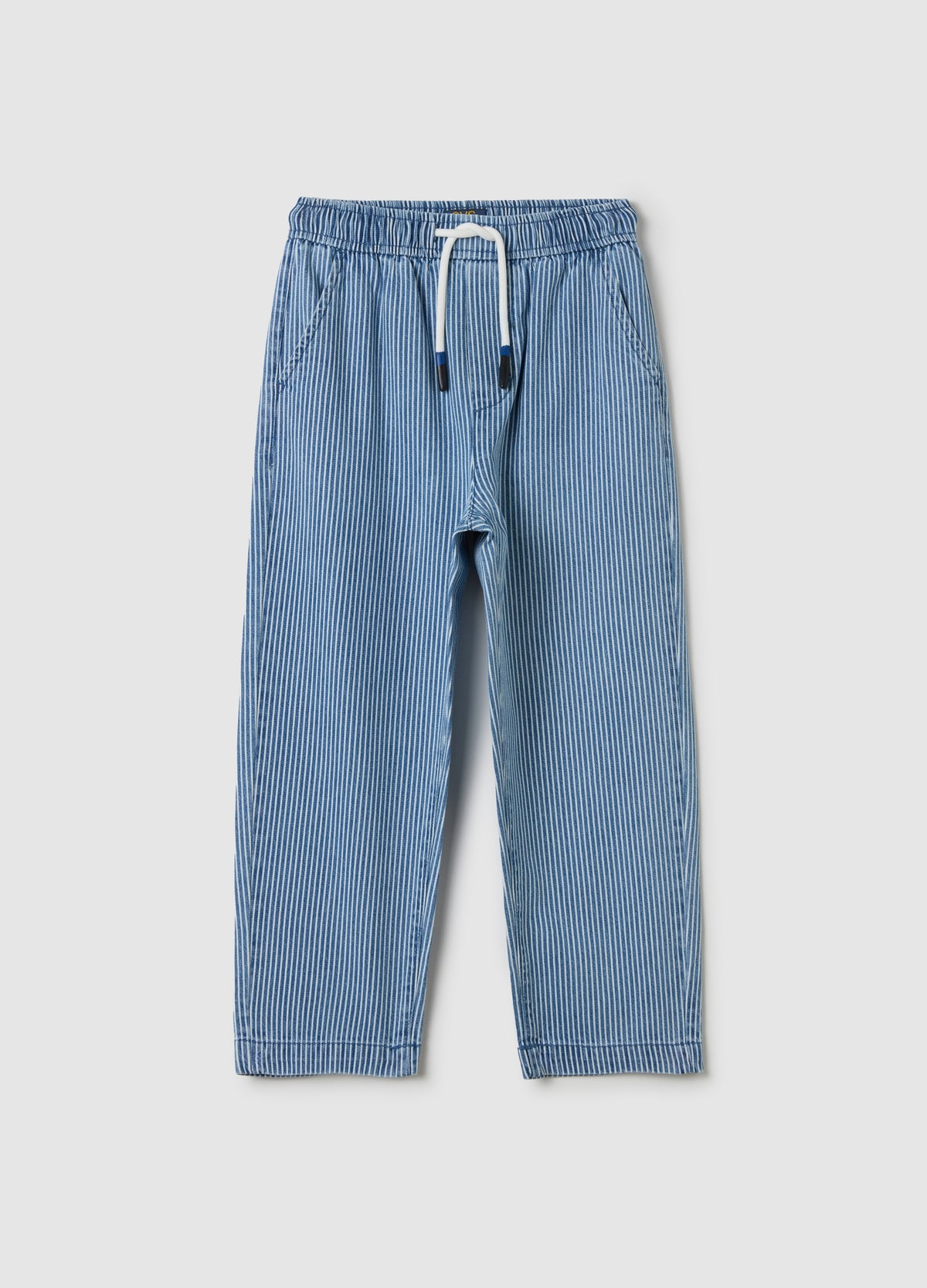 Ovs Joggers With Striped Patterned Drawstring