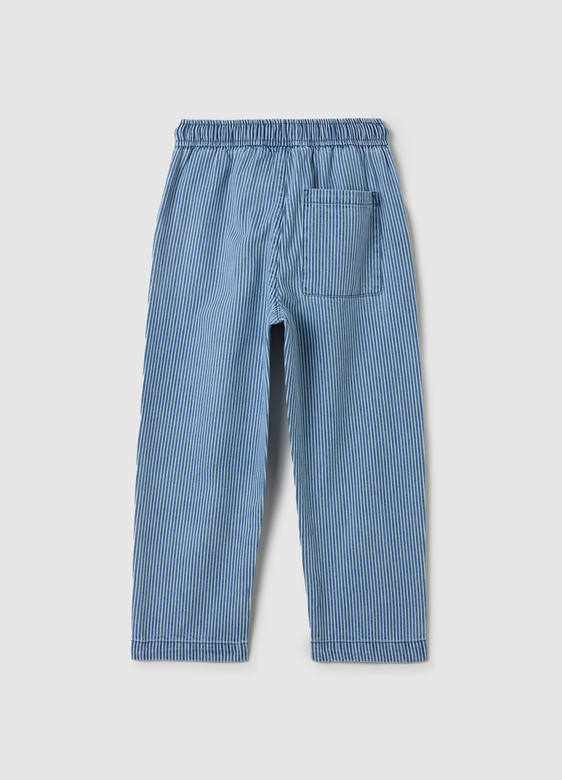 Ovs Joggers With Striped Patterned Drawstring