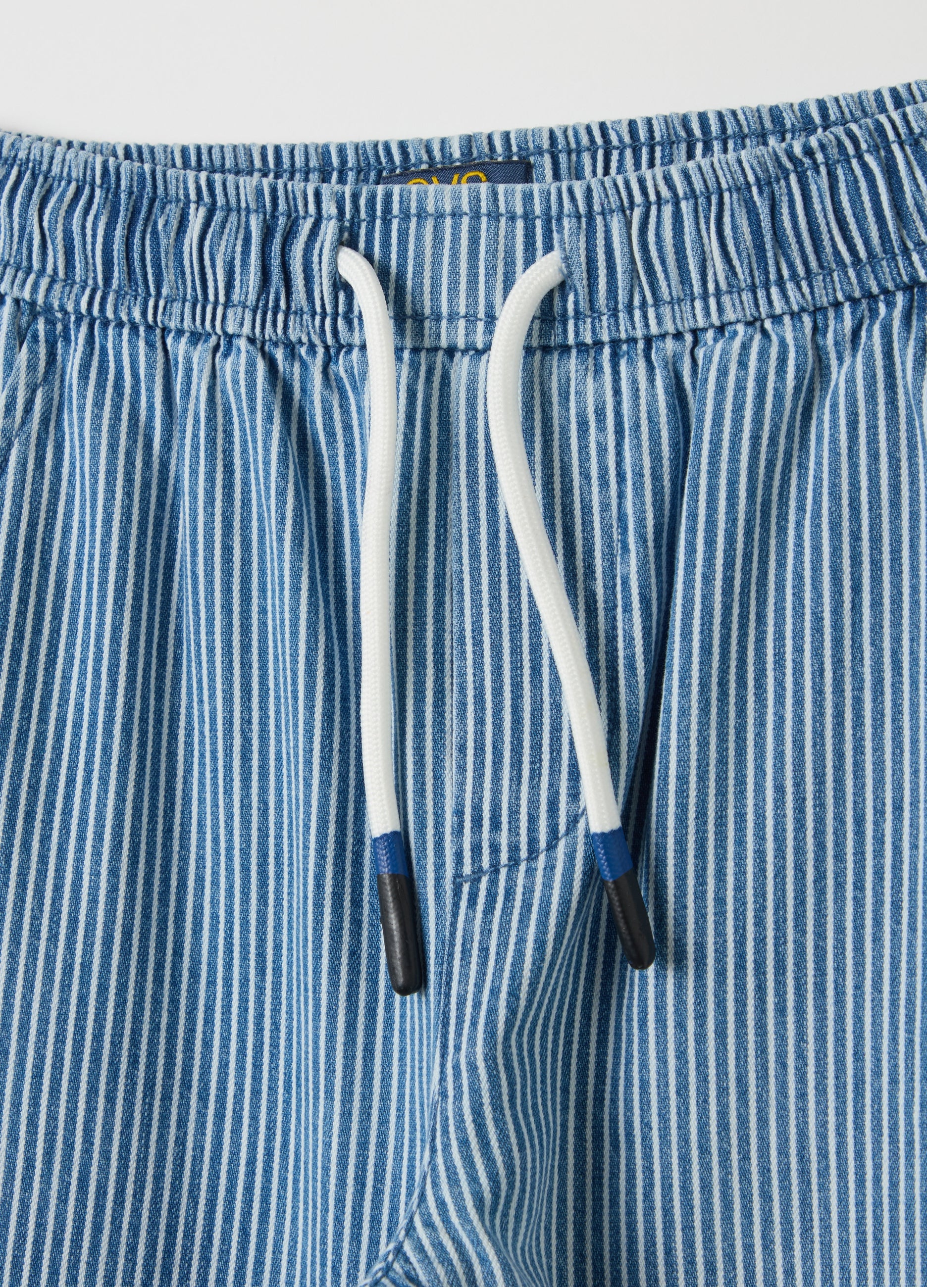 Ovs Joggers With Striped Patterned Drawstring