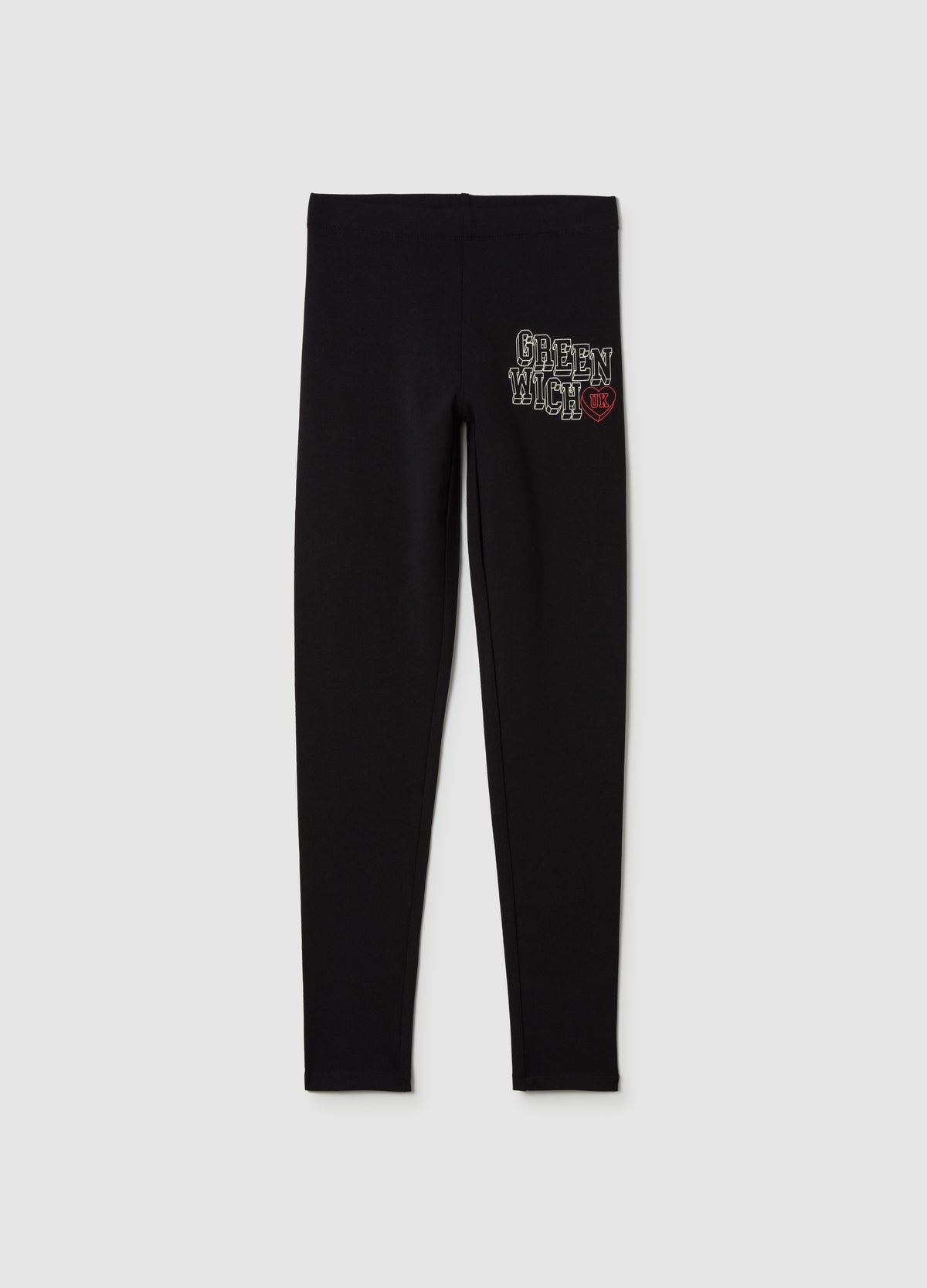 Ovs Printed Stretch Cotton Leggings