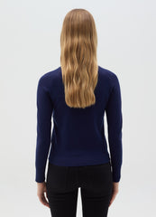 Ovs Top With Round Neck And Long Sleeves