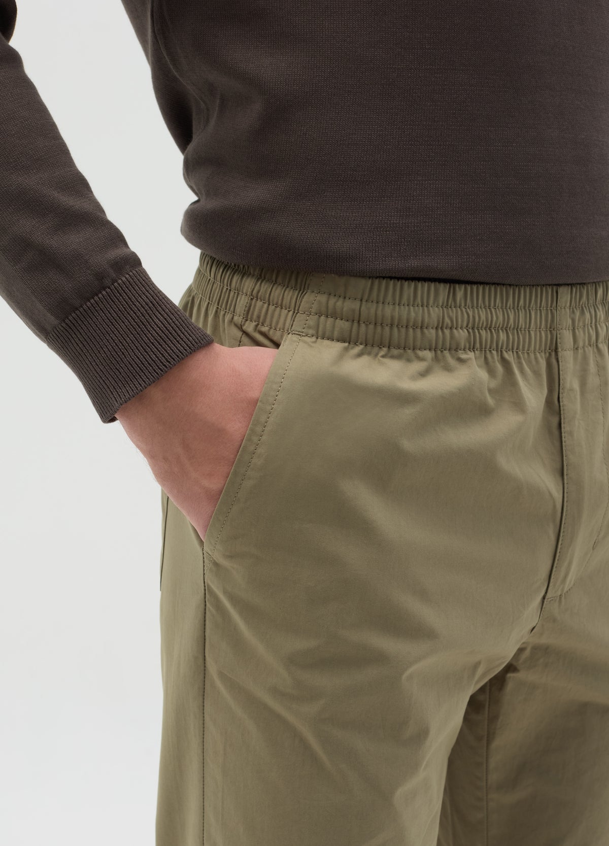 Chino Joggers In Cotton