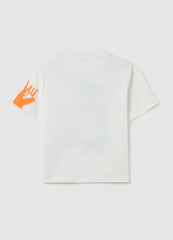 Cotton T-Shirt With Tom Print And Embroidered ''I Don'T Think So''