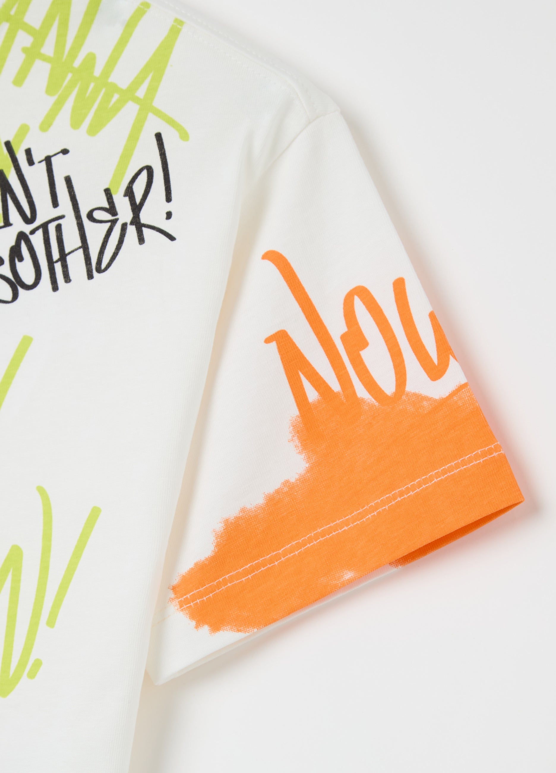 Cotton T-Shirt With Tom Print And Embroidered ''I Don'T Think So''