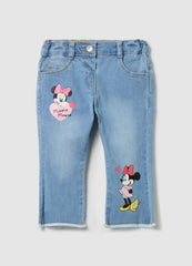 Ovs Five-Pocket Jeans With Minnie Mouse Print
