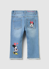 Ovs Five-Pocket Jeans With Minnie Mouse Print