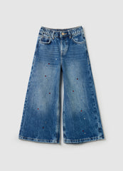 Ovs Wide-Leg Jeans With Diamantés