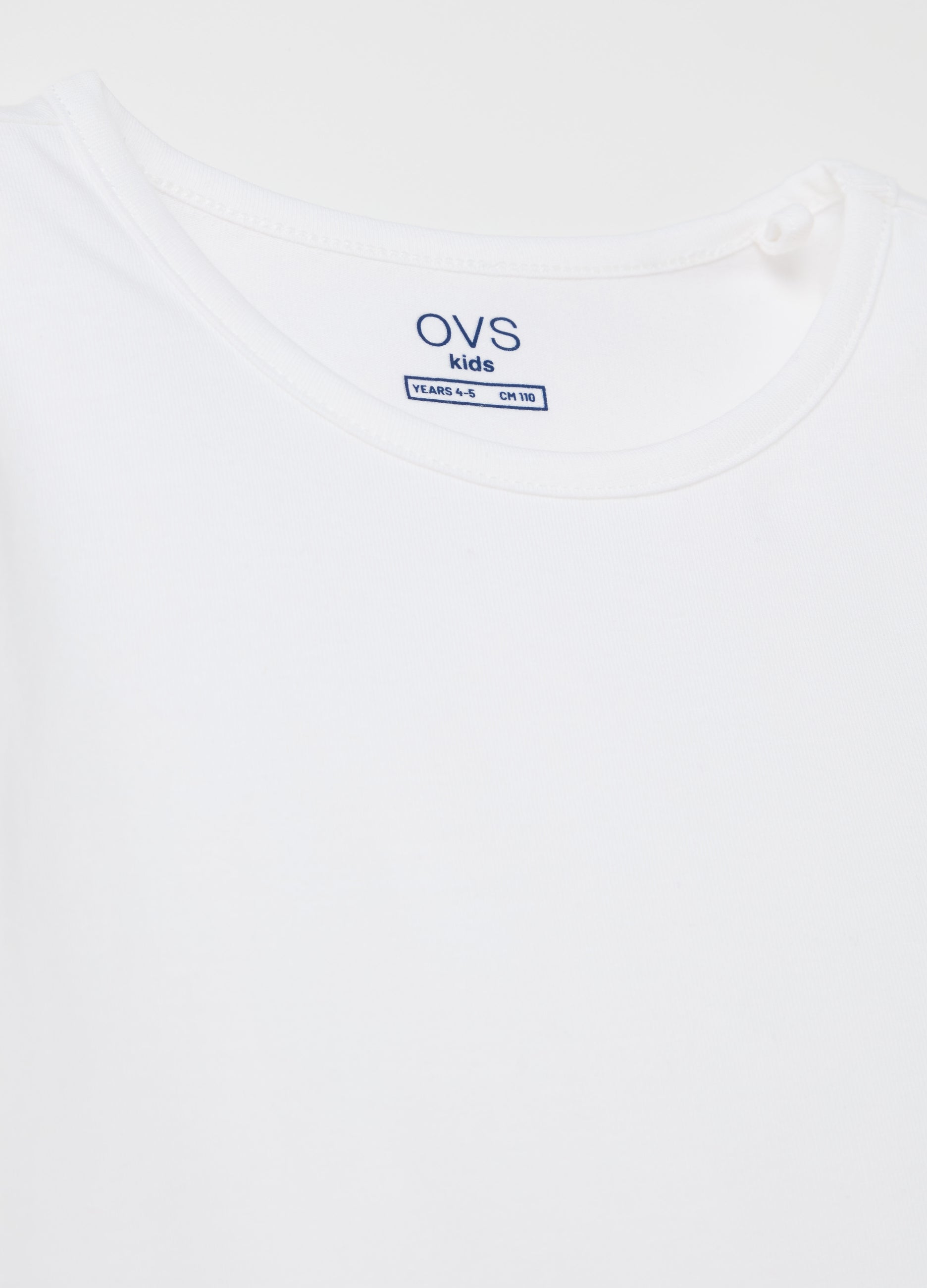Ovs T-Shirt With Round Neck And Tulle Appliqués