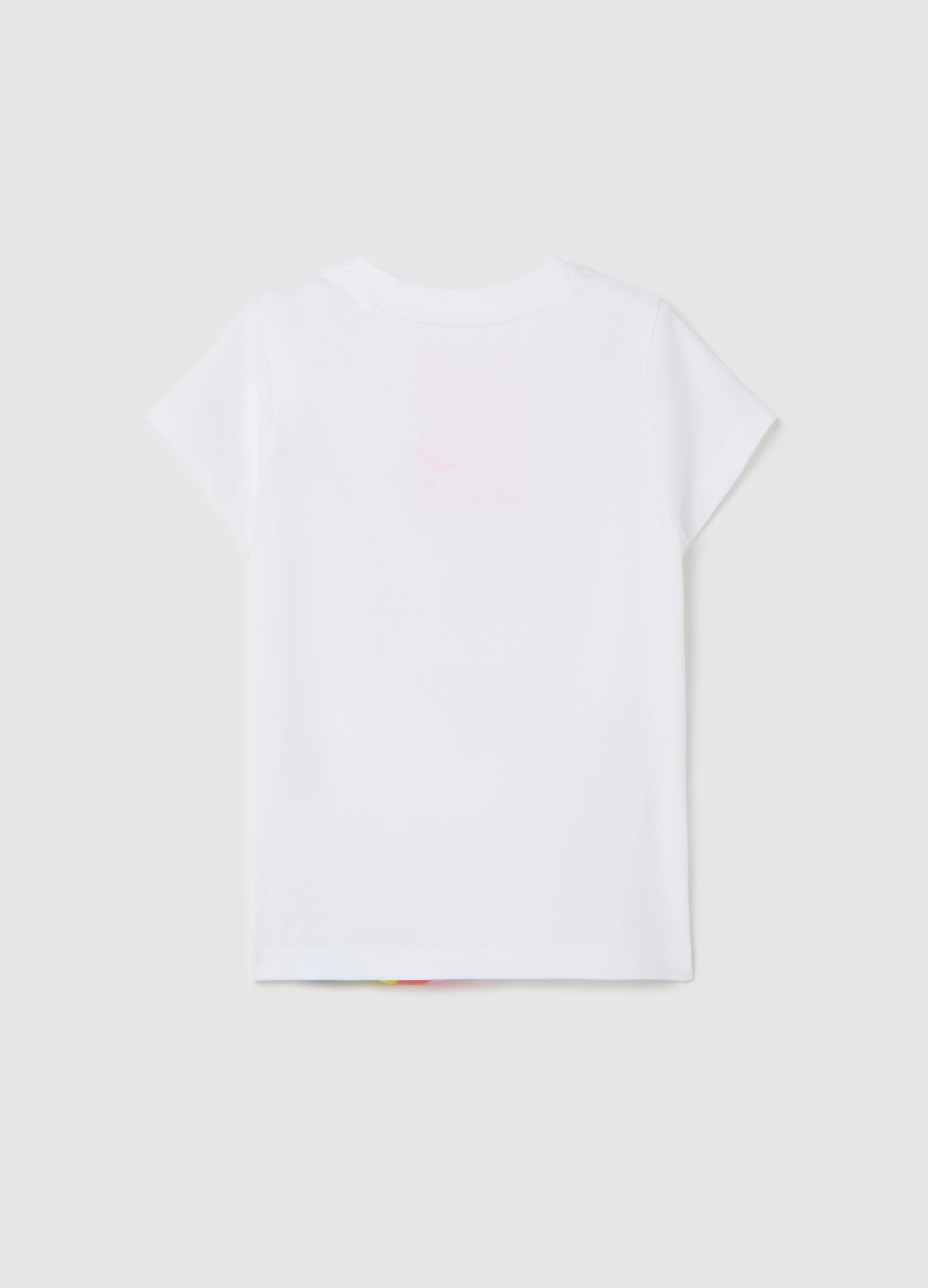 Ovs T-Shirt With Flowers And Rainbow Print