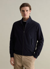 Ovs Full-Zip Bomber Jacket With High Neck