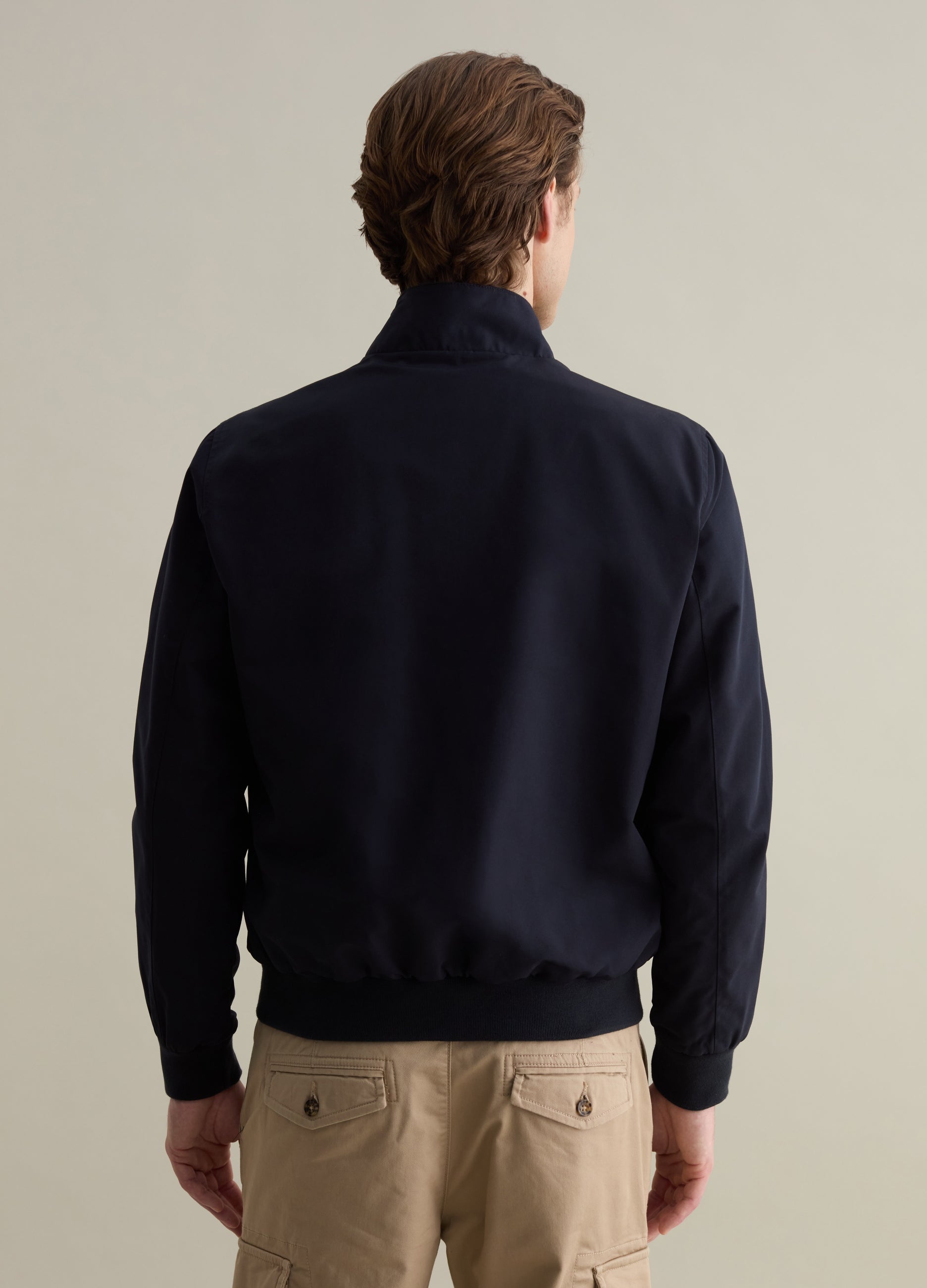 Ovs Full-Zip Bomber Jacket With High Neck