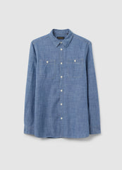 Iridescent Cotton Shirt With Pockets