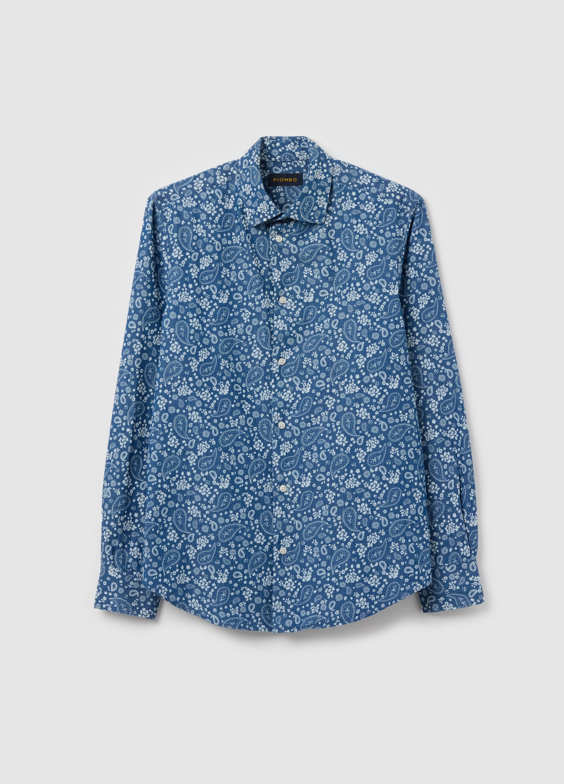 Ovs Cotton Shirt With Paisley Print