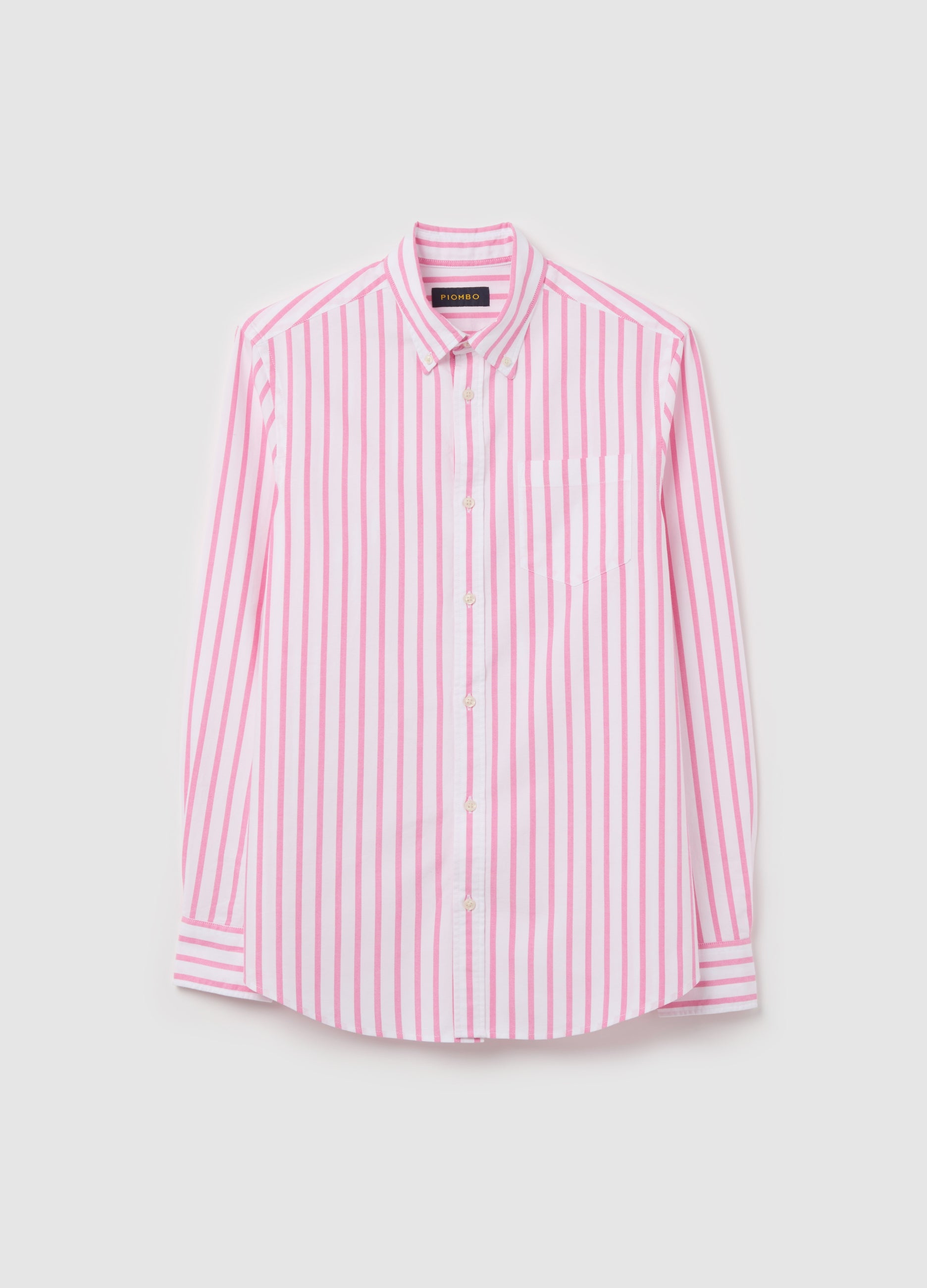 Ovs Striped Button-Down Shirt With Pocket