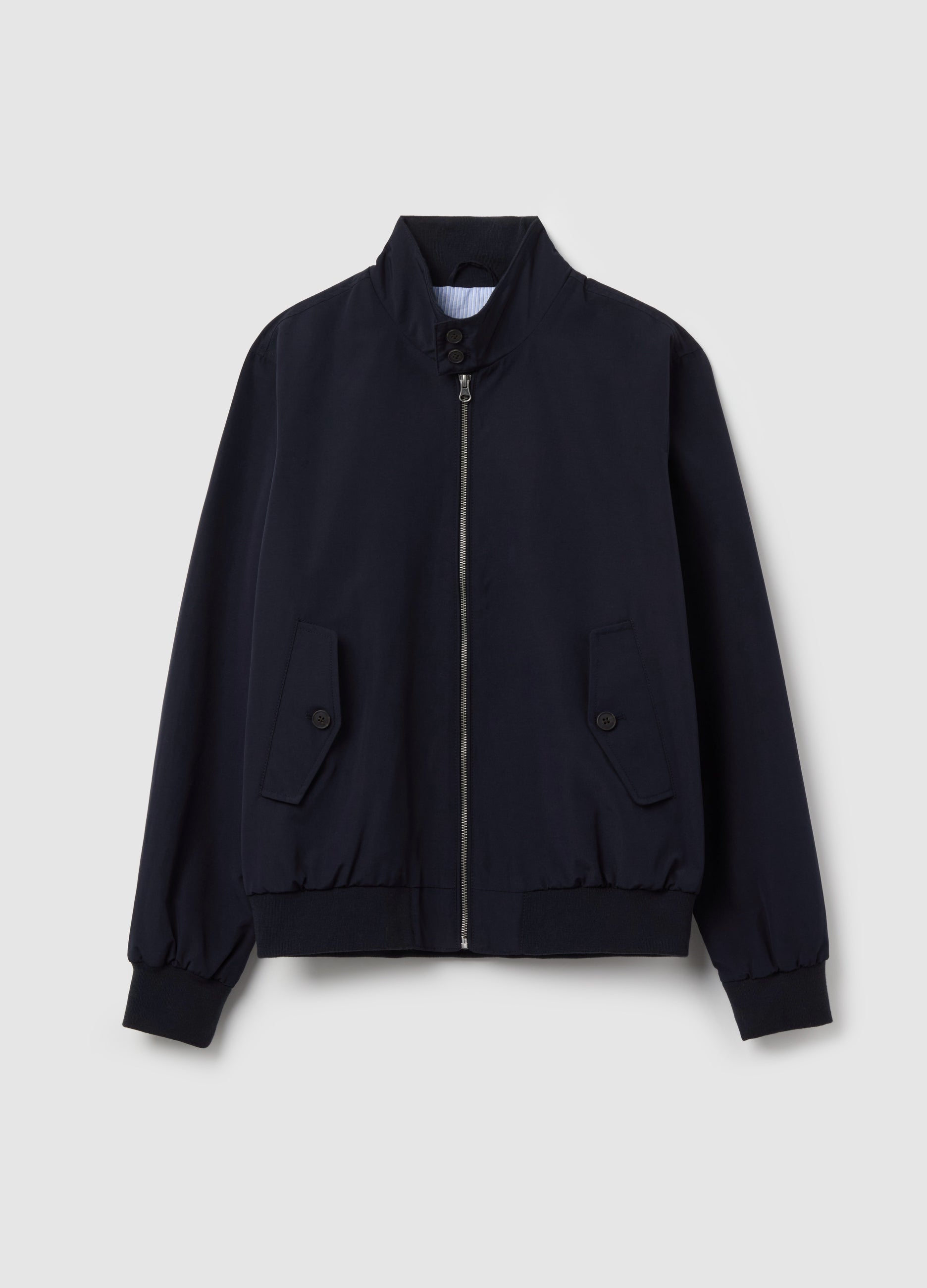 Ovs Full-Zip Bomber Jacket With High Neck