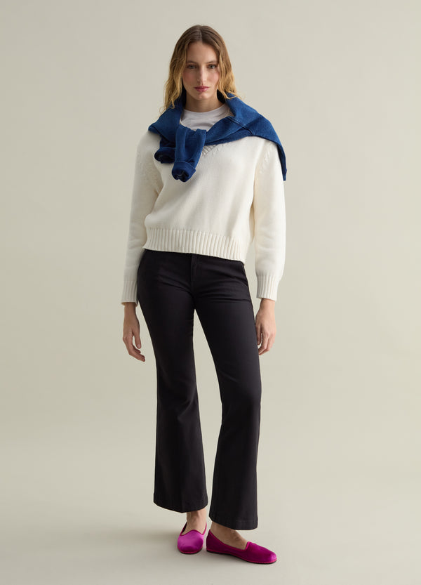 Ovs Flare-Fit Chino Trousers In Twill