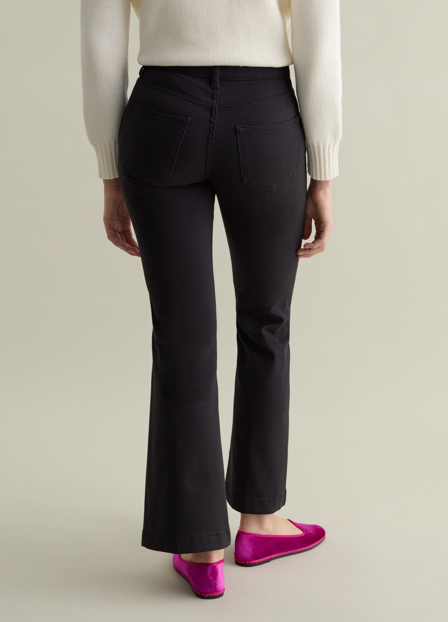 Ovs Flare-Fit Chino Trousers In Twill