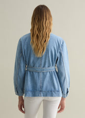 Ovs Denim Shacket With Belt