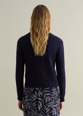 Ovs Cardigan With Round Neck In Cotton