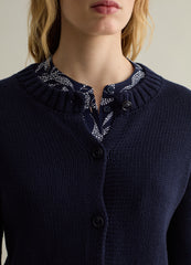 Ovs Cardigan With Round Neck In Cotton