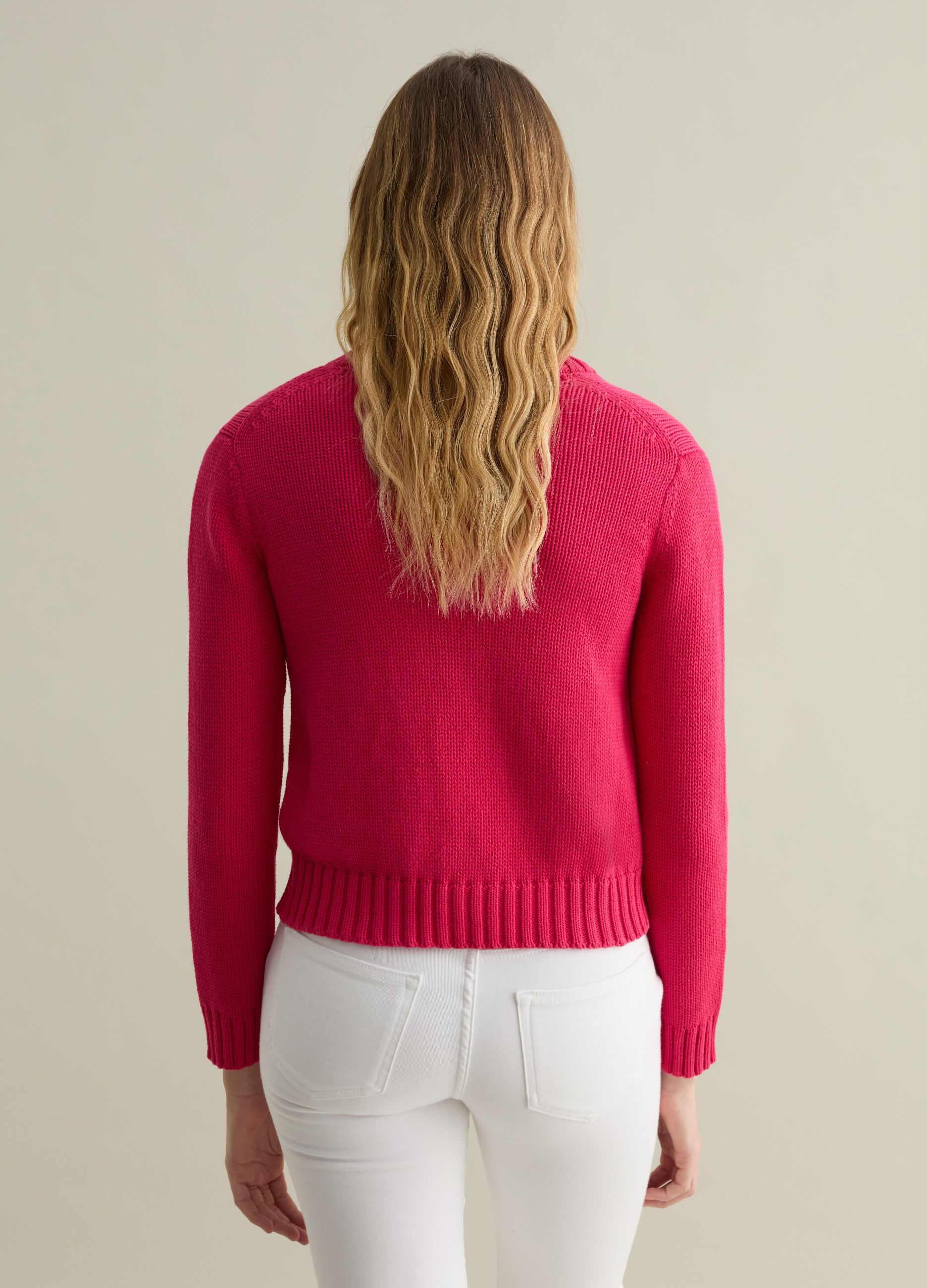 Ovs Cardigan With Round Neck In Cotton