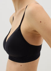 Semi-Padded Triangle Bra With Geometric Motif