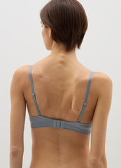Semi-Padded Triangle Bra With Geometric Motif