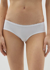 Ovs Stretch Cotton French Knickers With Lace