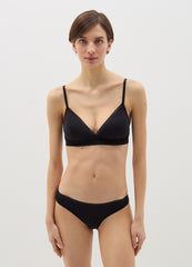 Semi-Padded Triangle Bra With Geometric Motif