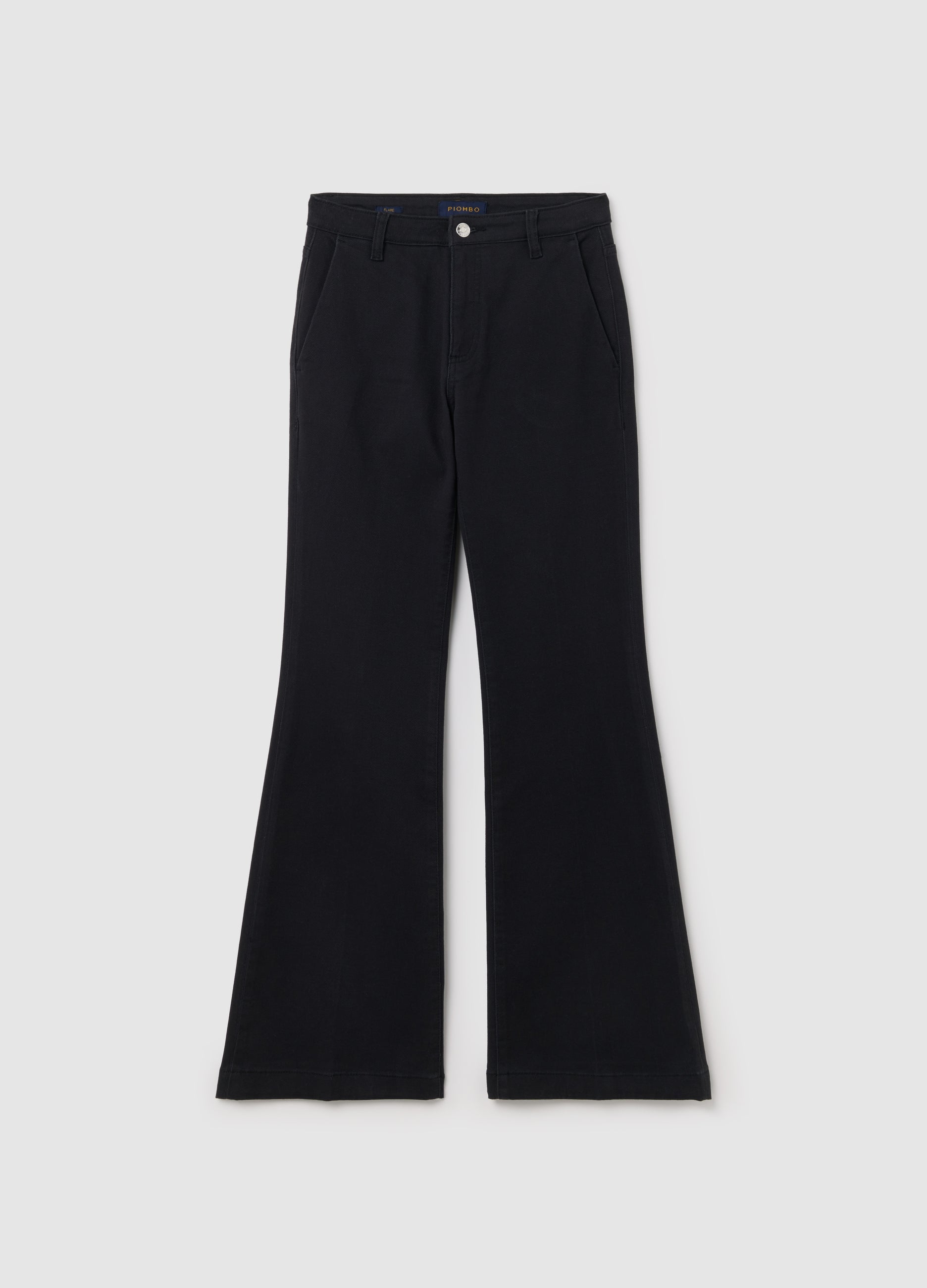 Ovs Flare-Fit Chino Trousers In Twill