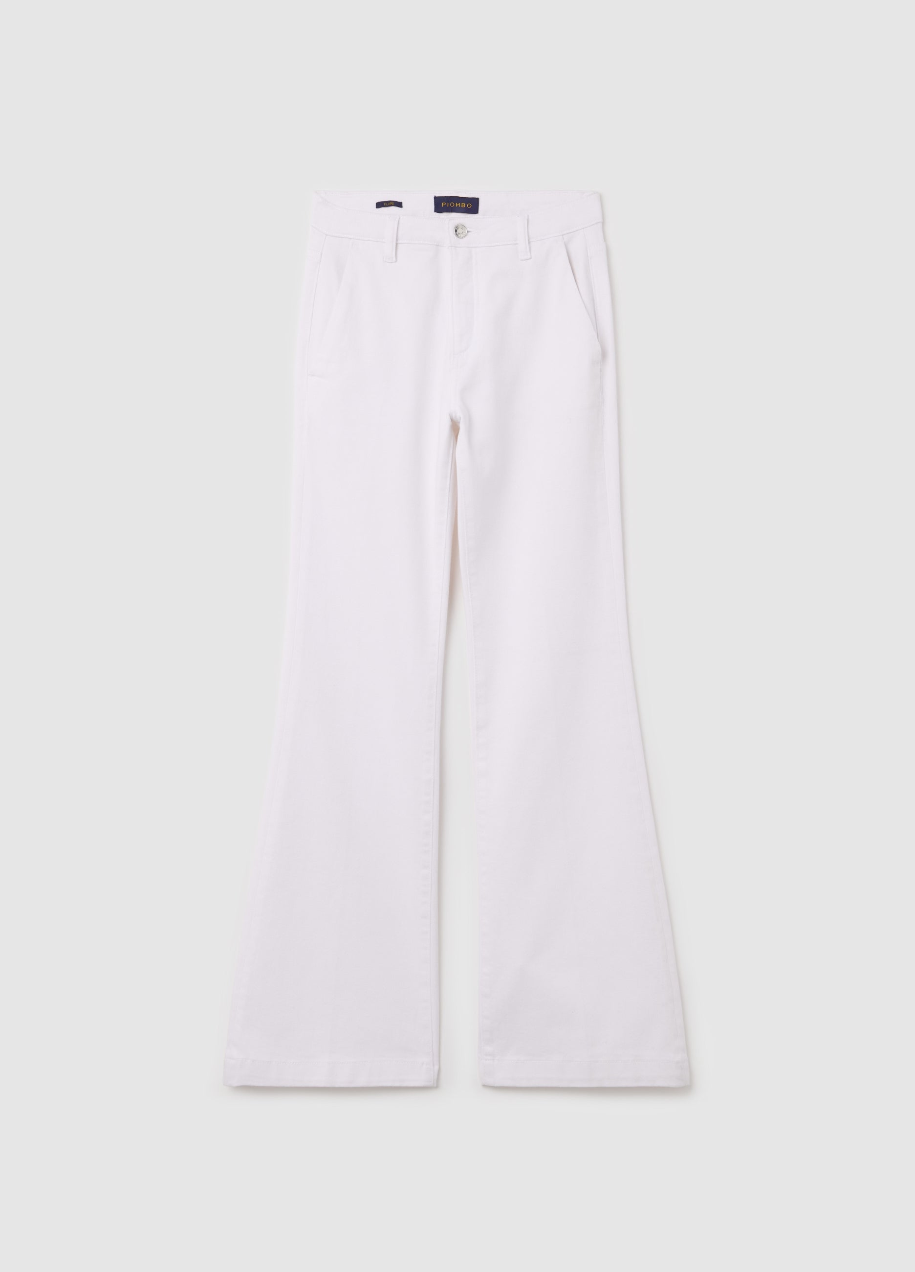 Ovs Flare-Fit Chino Trousers In Twill