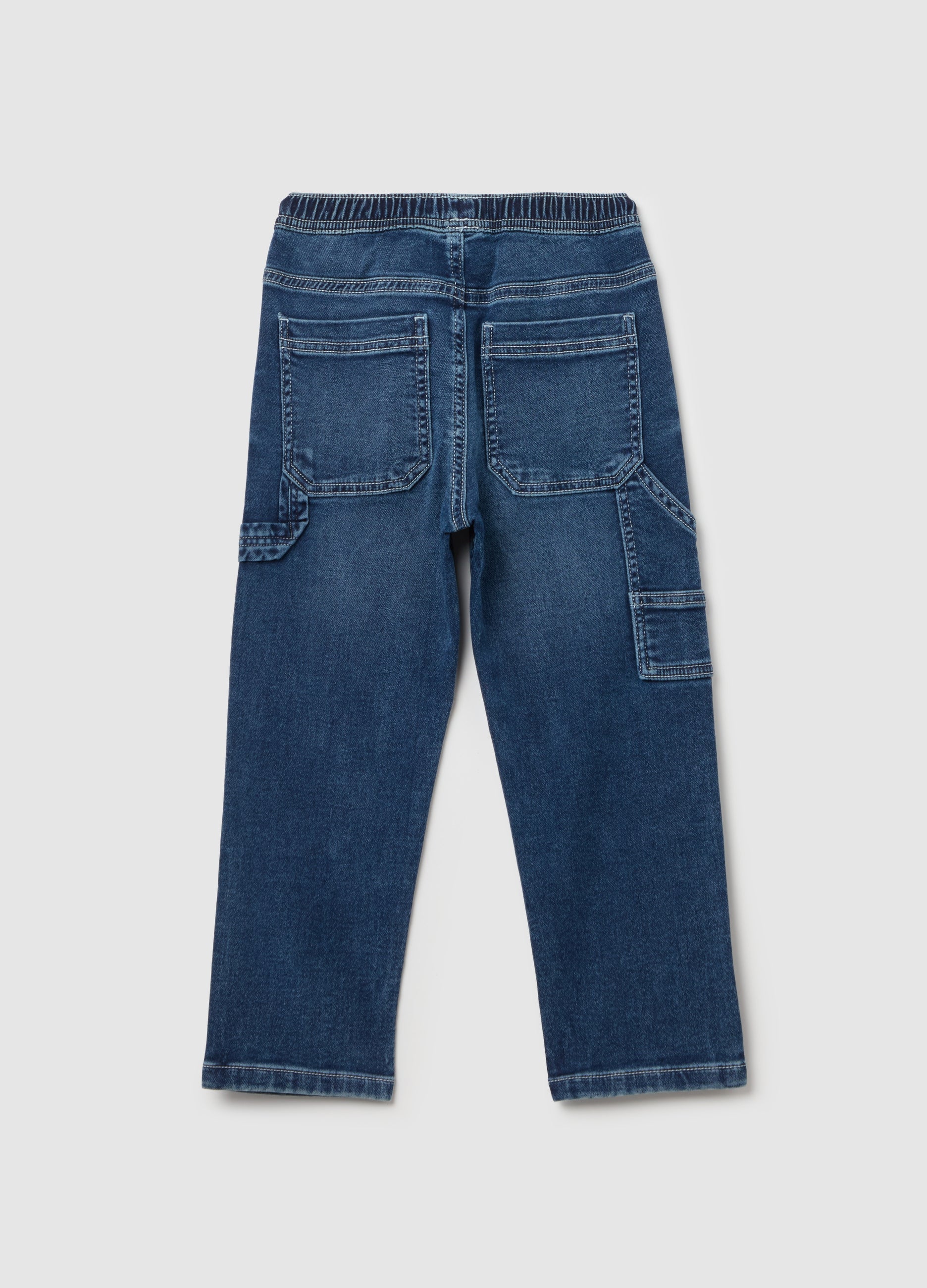 Ovs Denim Joggers With Drawstring