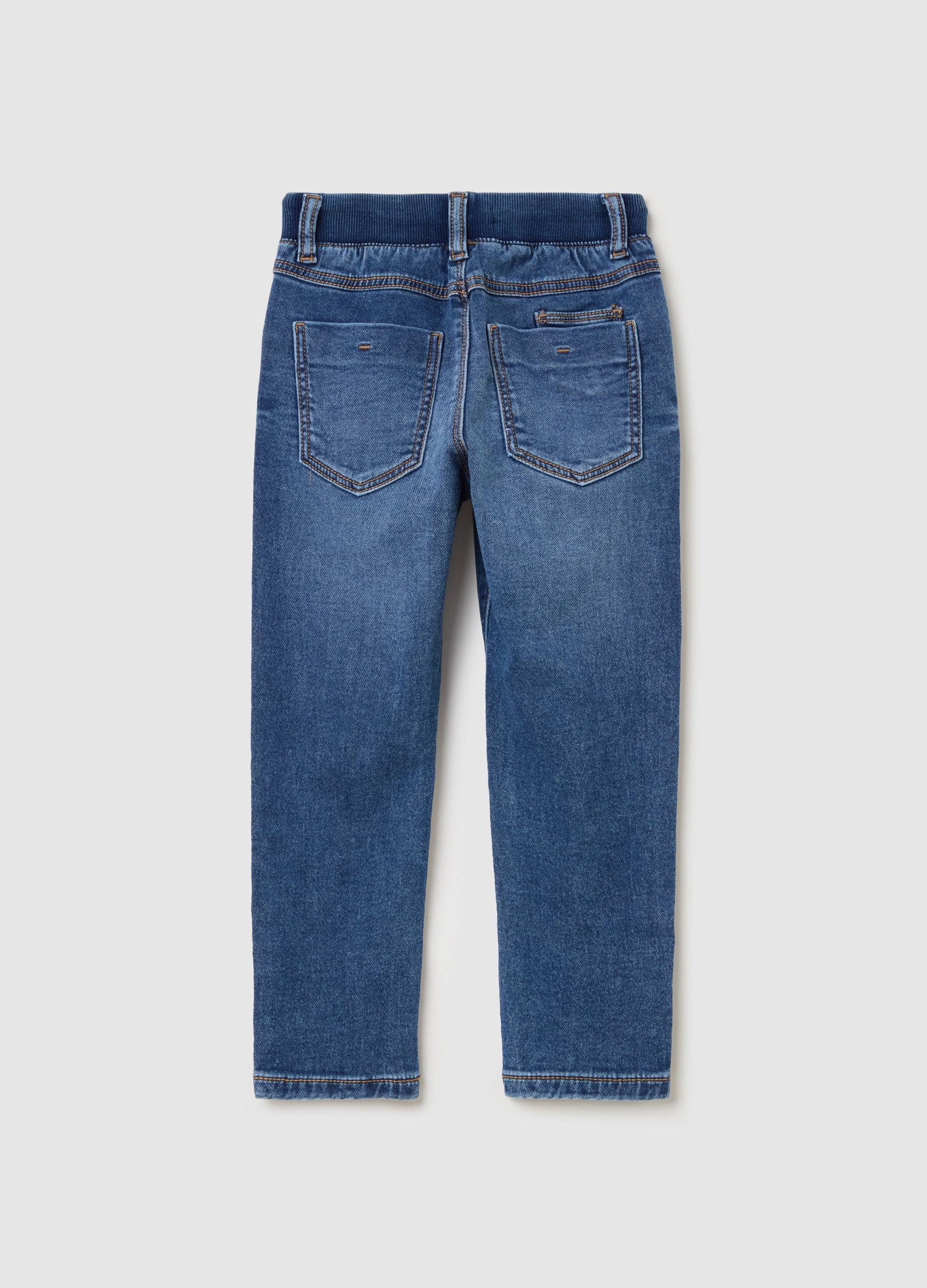Ovs Denim Joggers With Drawstring