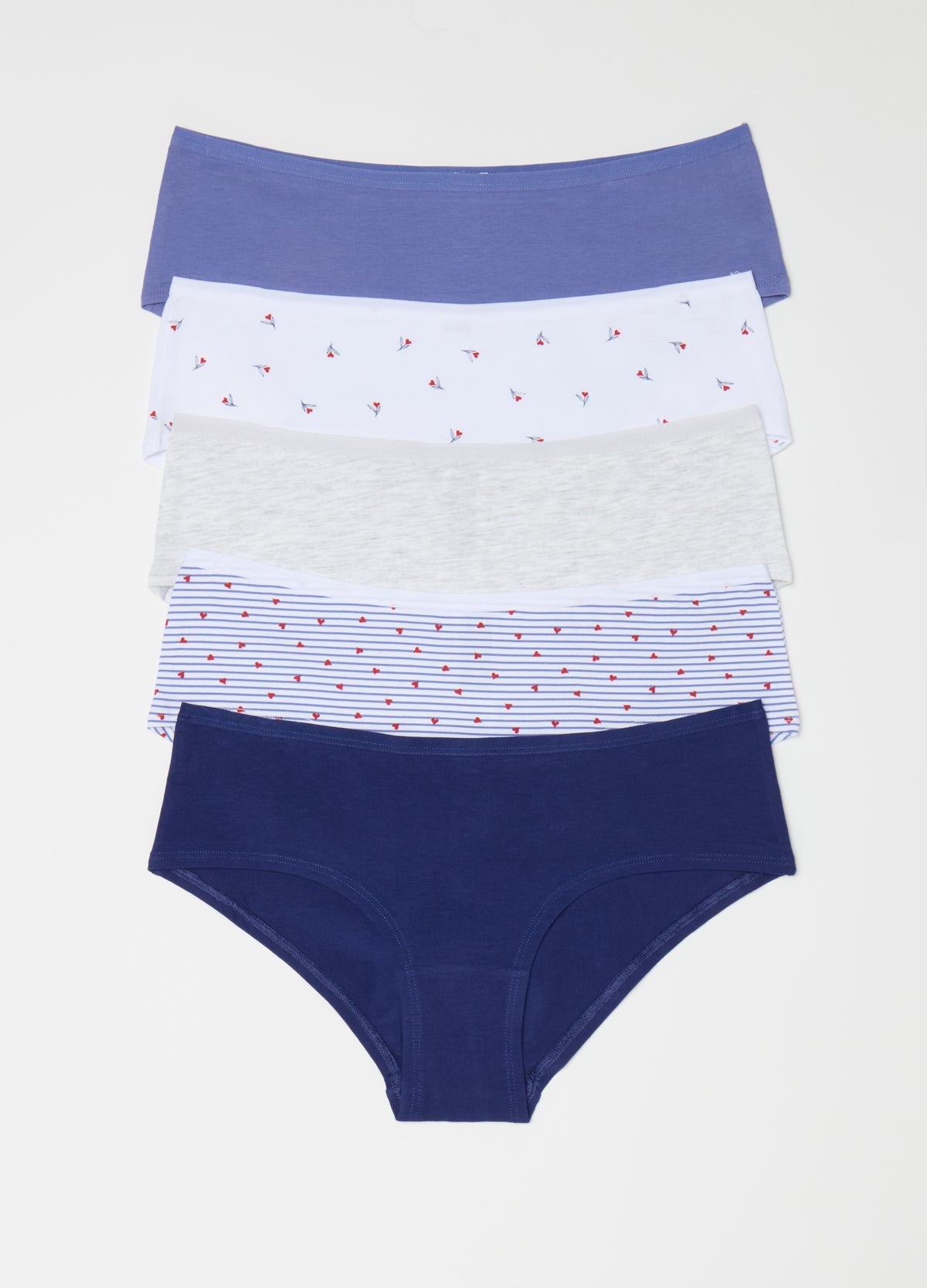 Ovs Five-Pack Knicker Shorts With Print