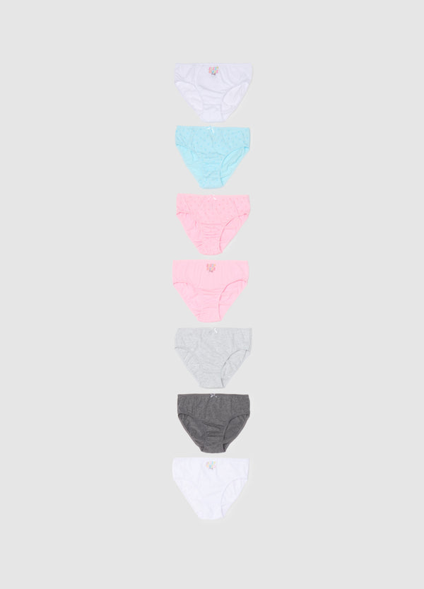 Ovs Seven-Pack Briefs In Cotton With Bow